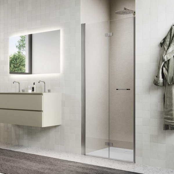 Sanswiss Solino drzwi prysznicowe 70 cm lewe nikiel szczotkowany SOLF1G0702507