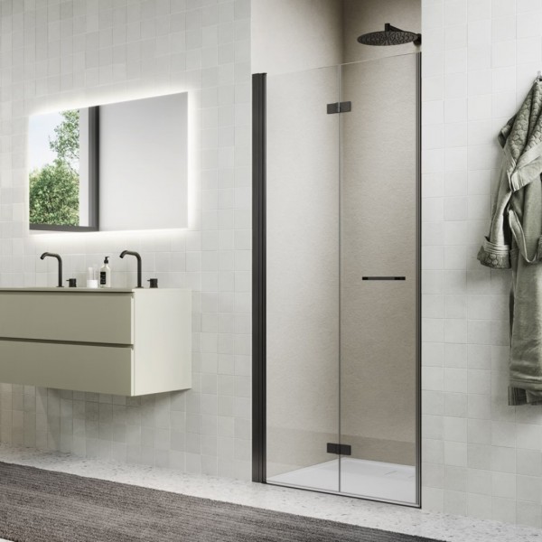 Sanswiss Solino drzwi prysznicowe 70 cm lewe gunmetal szczotkowany SOLF1G0702607