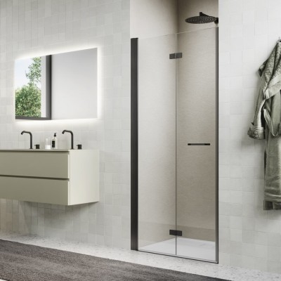 Sanswiss Solino drzwi prysznicowe 70 cm lewe gunmetal szczotkowany SOLF1G0702607