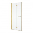 Sanswiss Solino drzwi prysznicowe 90 cm lewe złoto szczotkowane SOLF1G0901307