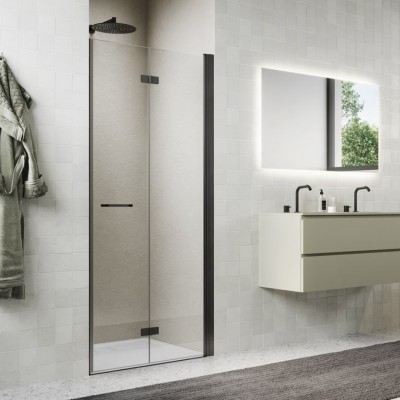 Sanswiss Solino drzwi prysznicowe 70 cm prawe gunmetal szczotkowany SOLF1D0702607