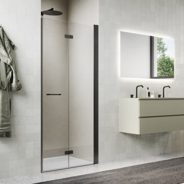 Sanswiss Solino drzwi prysznicowe 70 cm prawe gunmetal szczotkowany SOLF1D0702607