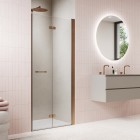 Sanswiss Solino drzwi prysznicowe 70 cm prawe miedź szczotkowana SOLF1D0702707