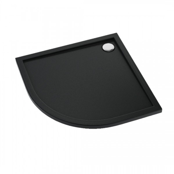 Schedpol Sharper Black Mat brodzik półokrągły 80x80 cm czarny mat 3S.S2O-8080/C/MG