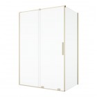 Sanswiss Amalia ścianka prysznicowa 80 cm boczna do drzwi złoto szczotkowane D35F10801307