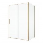 Sanswiss Amalia ścianka prysznicowa 80 cm boczna do drzwi złoto szczotkowane D35F30801307