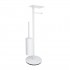 Omnires Modern Project stojak na papier + szczotka WC z półką biały mat MP60820WM