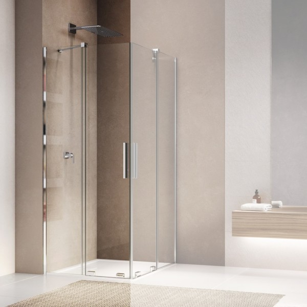 Sanswiss Amalia drzwi prysznicowe 80 cm część 1/2 lewe srebrny połysk D35SE2L0805007