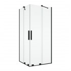Sanswiss Amalia kabina prysznicowa prostokątna 80x90 cm prawa czarny mat 71486
