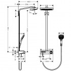 Hansgrohe Raindance Select E 300 3jet komplet prysznicowy