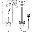 Hansgrohe komplet prysznicowy Raindance Select E 300 2jet