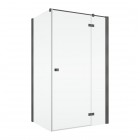 Sanswiss Annea kabina prysznicowa prostokątna 80x70 cm prawa gunmetal szczotkowany 71654