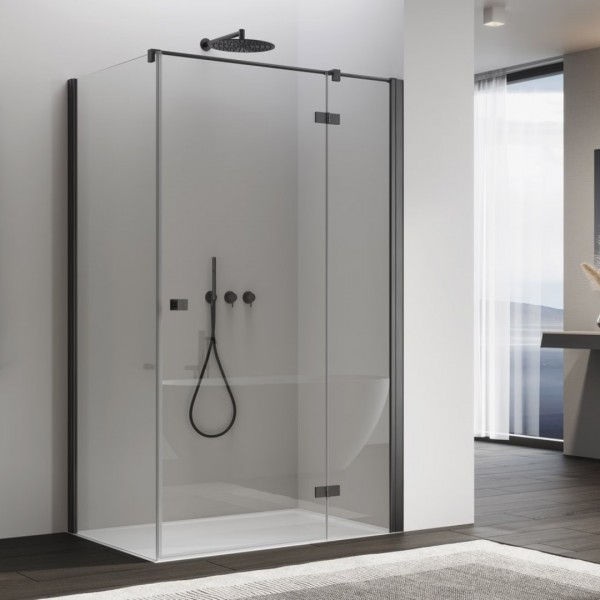 Sanswiss Annea kabina prysznicowa prostokątna 80x70 cm prawa gunmetal szczotkowany 71654