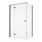 Sanswiss Annea kabina prysznicowa kwadratowa 75 cm lewa gunmetal szczotkowany 71677