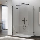 Sanswiss Annea kabina prysznicowa prostokątna 80x70 cm lewa gunmetal szczotkowany 71823