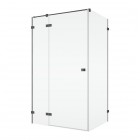 Sanswiss Annea kabina prysznicowa prostokątna 80x70 cm lewa gunmetal szczotkowany 71823