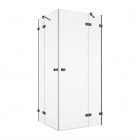 Sanswiss Annea kabina prysznicowa prostokątna 80x75 cm prawa gunmetal szczotkowany 72052
