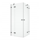 Sanswiss Annea kabina prysznicowa prostokątna 90x75 cm lewa gunmetal szczotkowany 72068