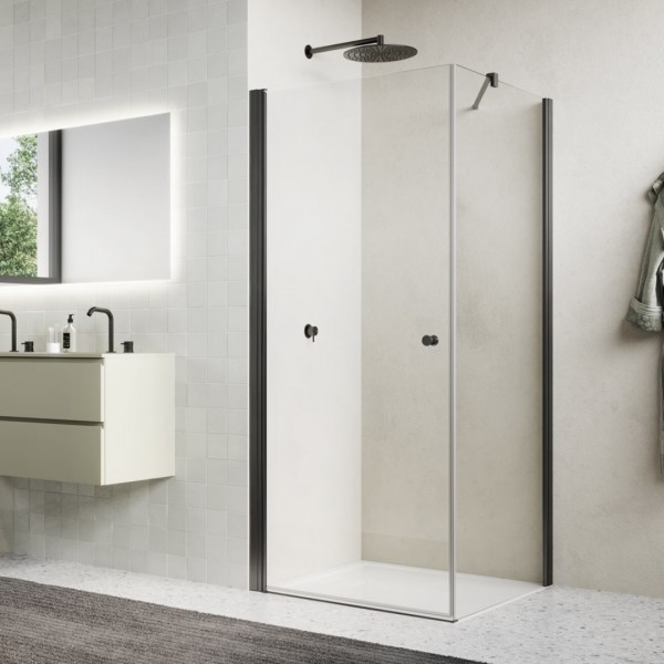 Sanswiss Solino kabina prysznicowa prostokątna 75x70 cm gunmetal szczotkowany 72205