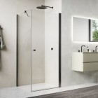 Sanswiss Solino kabina prysznicowa prostokątna 75x70 cm gunmetal szczotkowany 72205
