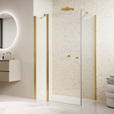 Sanswiss Solino kabina prysznicowa prostokątna 75x70 cm złoto szczotkowane 72234 Sanswiss Solino kabina prysznicowa prostokątna 75x70 cm złoto szczotkowane 72234