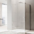 Ronal Annea ścianka prysznicowa 75 cm Walk-in / boczna do drzwi nikiel szczotkowany ANT107502507