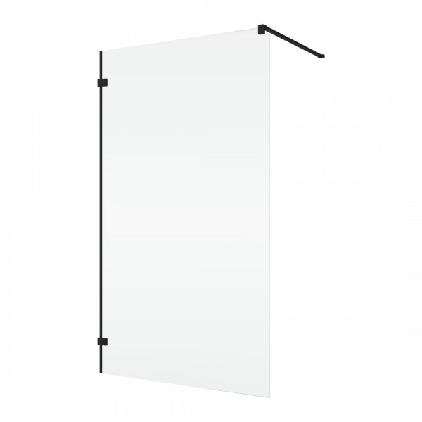 Sanswiss Annea ścianka prysznicowa 100 cm boczna do drzwi czarny mat ANTW110000607
