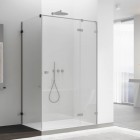 Ronal Annea ścianka prysznicowa 90 cm Walk-in / boczna do drzwi gunmetal szczotkowany ANTW109002607