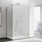 Ronal Annea ścianka prysznicowa 90 cm Walk-in / boczna do drzwi miedź szczotkowana ANTW109002707