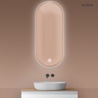 Oltens Nordlis lustro 50x120 cm owalne z oświetleniem LED miedź szczotkowana 64114610