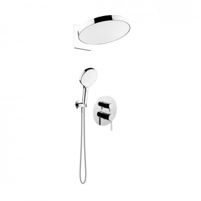 Oltens Rann zestaw prysznicowy podtynkowy deszczownica 32 cm chrom 36073100