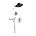 Oltens Katla zestaw wannowo-prysznicowy podtynkowy termostatyczny deszczownica 26 cm chrom 36065100
