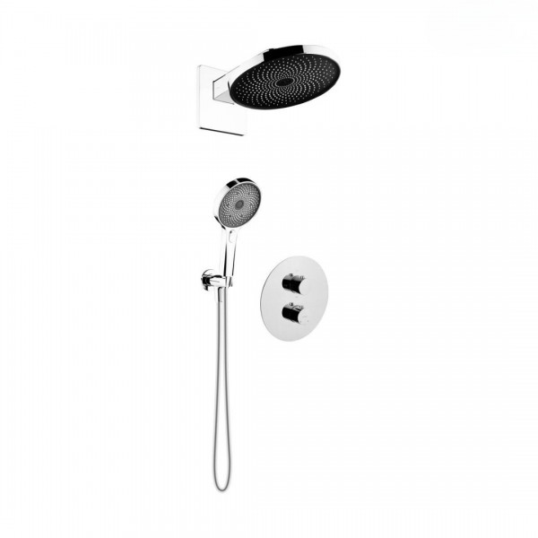 Oltens Katla zestaw prysznicowy podtynkowy termostatyczny deszczownica 26 cm chrom 36062100