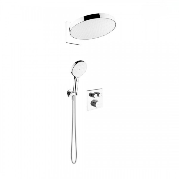 Oltens Onega zestaw prysznicowy termostatyczny podtynkowy deszczownica 32 cm chrom 36061100