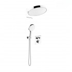 Oltens Onega zestaw prysznicowy termostatyczny podtynkowy deszczownica 32 cm chrom 36061100