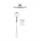 Oltens Onega zestaw prysznicowy termostatyczny podtynkowy deszczownica 32 cm chrom 36061100