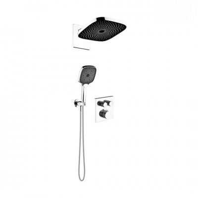Oltens Onega zestaw prysznicowy termostatyczny podtynkowy deszczownica 26 cm chrom 36060100 Oltens Onega zestaw prysznicowy termostatyczny podtynkowy deszczownica 26 cm chrom 36060100