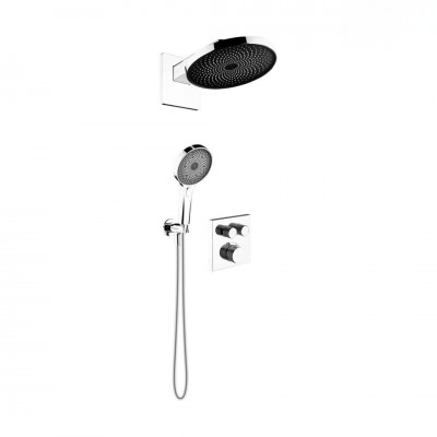 Oltens Onega zestaw prysznicowy termostatyczny podtynkowy deszczownica 26 cm chrom 36059100 Oltens Onega zestaw prysznicowy termostatyczny podtynkowy deszczownica 26 cm chrom 36059100
