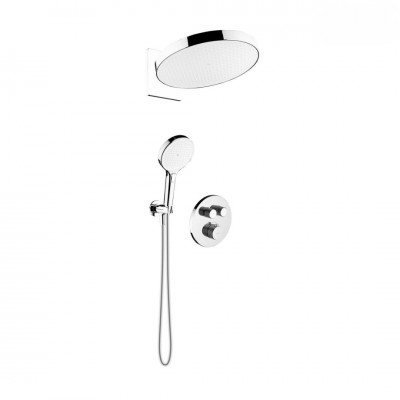 Oltens Onega zestaw prysznicowy termostatyczny podtynkowy deszczownica 32 cm chrom 36070100