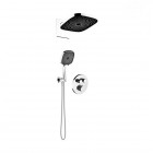 Oltens Onega zestaw prysznicowy termostatyczny podtynkowy deszczownica 26 cm chrom 36069100