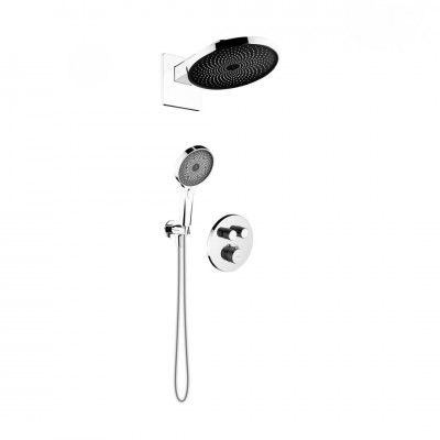 Oltens Onega zestaw prysznicowy termostatyczny podtynkowy deszczownica 26 cm chrom 36068100 Oltens Onega zestaw prysznicowy termostatyczny podtynkowy deszczownica 26 cm chrom 36068100
