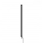 Oltens Stang S (e) grzejnik łazienkowy 180x8 cm elektryczny czarny mat 55123300