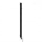 Oltens Stang S (e) grzejnik łazienkowy 180x8 cm elektryczny czarny mat 55123300
