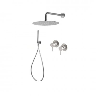 Vema Tiber Steel zestaw prysznicowy podtynkowy deszczownica 25 cm TIBZES70