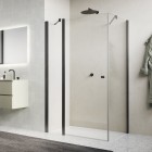 Sanswiss Solino kabina prysznicowa prostokątna 75x70 cm gunmetal szczotkowany 72344