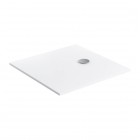 Omnires Aquapure M+ brodzik kwadratowy 80x80 cm konglomeratowy biały mat AQUAPURE80-KBM