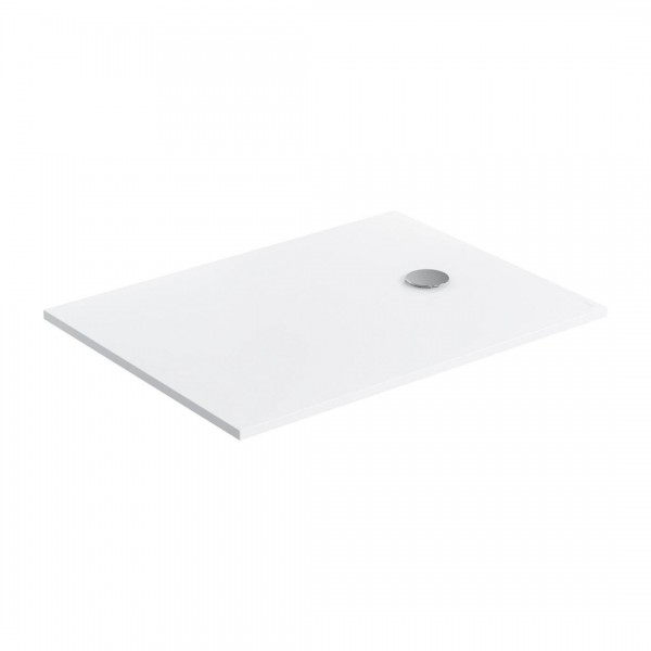 Omnires Aquapure M+ brodzik prostokątny 100x80 cm konglomeratowy biały mat AQUAPURE80-100BM