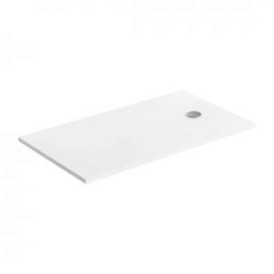 Omnires Aquapure M+ brodzik prostokątny 140x80 cm konglomeratowy biały mat AQUAPURE80-140BM