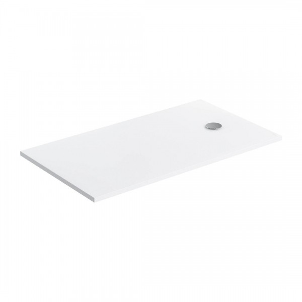 Omnires Aquapure M+ brodzik prostokątny 140x80 cm konglomeratowy biały mat AQUAPURE80-140BM