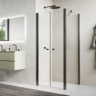 Sanswiss Solino kabina prysznicowa kwadratowa 70 cm gunmetal szczotkowany 72595